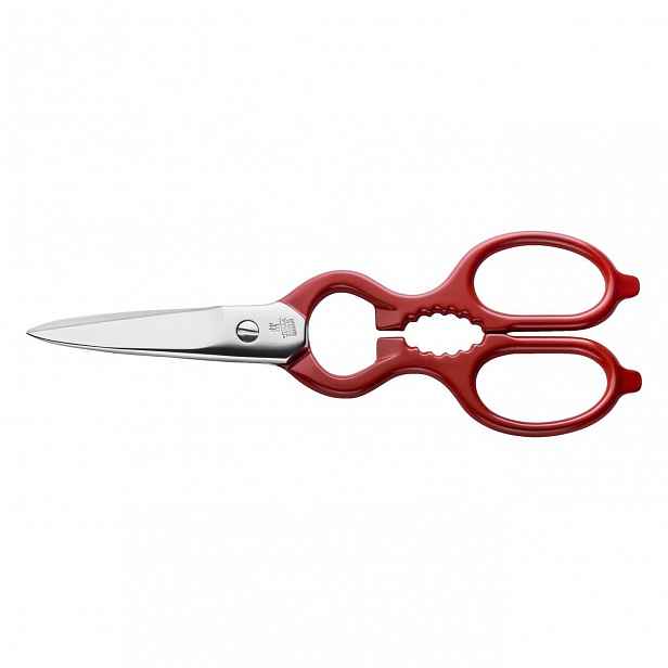 Zwilling univerzální nerezové kuchyňské nůžky, červené