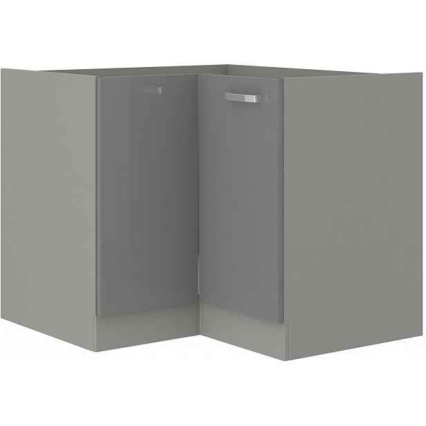 Dolní rohová kuchyňská skříňka Grey 90ND, 90 cm