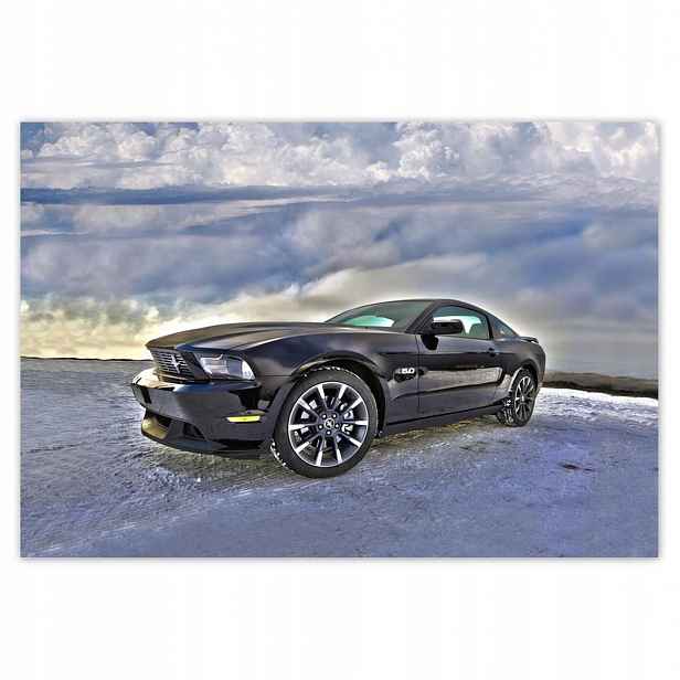 Fototapety 152x104 Ford Mustang na sněhu Auto Klasika Vyrobeno v Usa