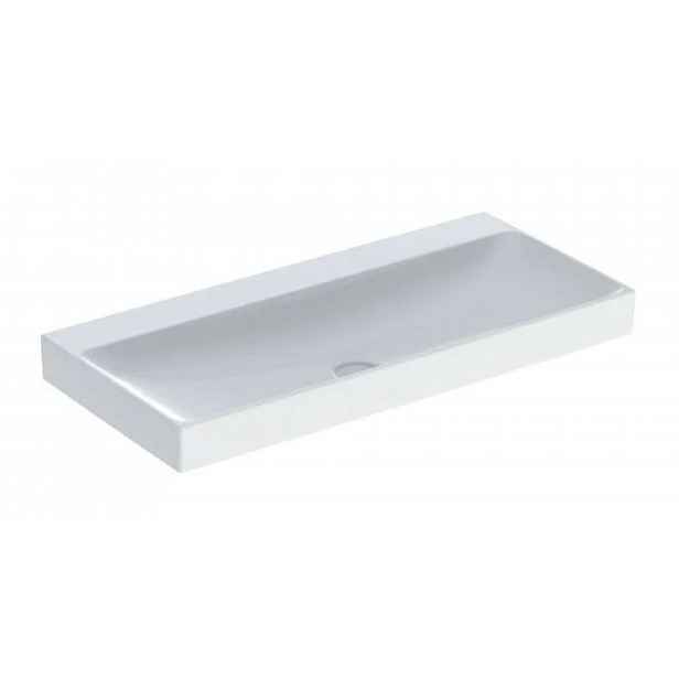 Geberit ONE - Umyvadlo 105x48x14 cm, bez přepadu, bez otvoru pro baterii, KeraTect, bílá 505.021.01.4