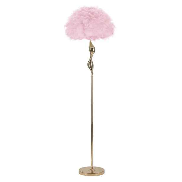Mauro Ferretti Stojací lampa Slim Pink 165 cm zlatá/růžová