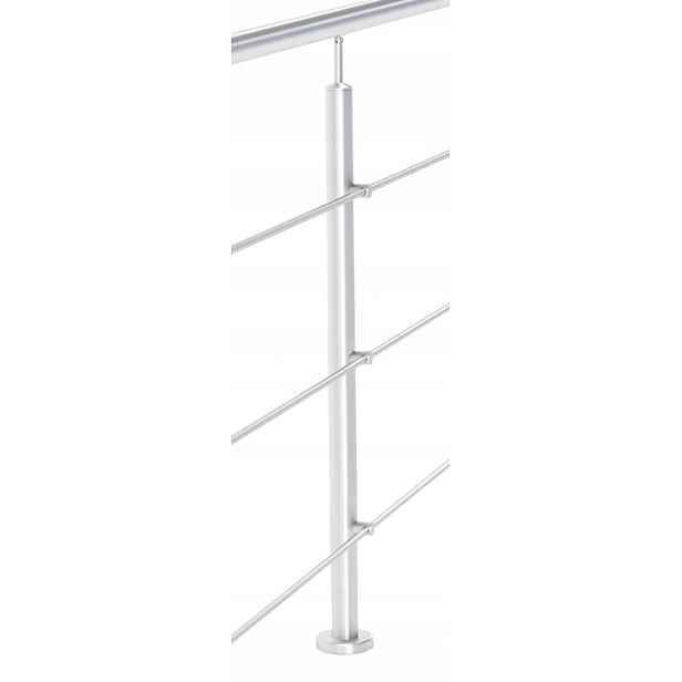 Nerezový Průchozí Sloupek 42,4 x 960 mm 3 Držáky Trubky Brus