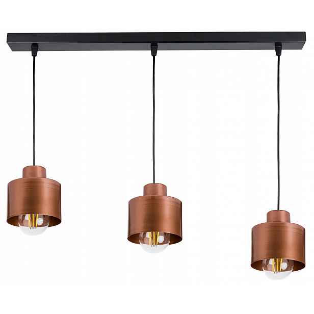 Závěsná lampa závěsný lustr strop loft hrnek měď