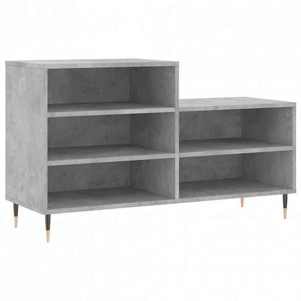 vidaXL Botník betonově šedý 102x36x60 cm kompozitní dřevo