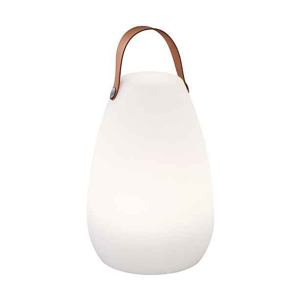 Bílo-hnědá LED stolní lampa (výška 26 cm) Ruby – Fischer & Honsel