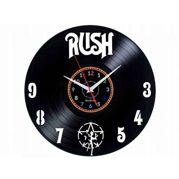 Rush Dekorativní Nástěnné Hodiny Moderní Vinylová Deska Jako Dárek E