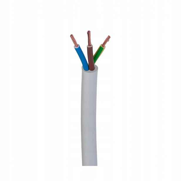 Kabel proudový kabel Omy 3X1 bílý 1M
