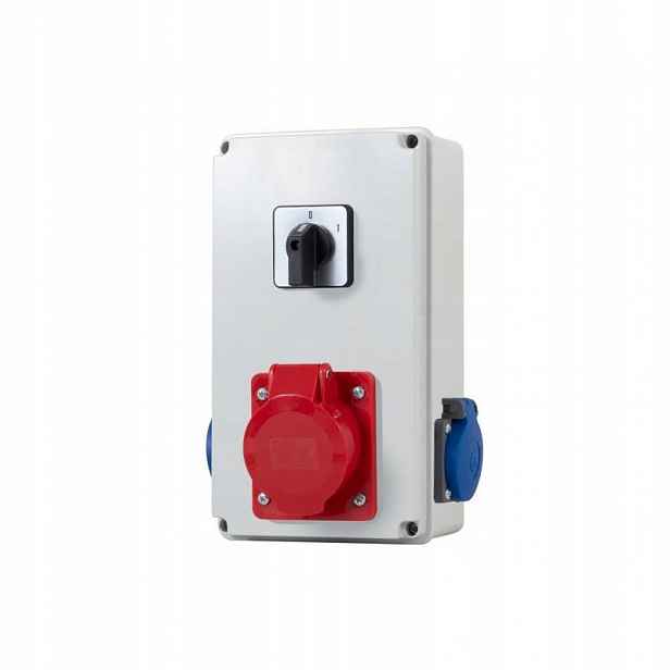 Rozvaděč Bico – zásuvky 16A/5P, 2x230V, L/P(16A) F3.0373