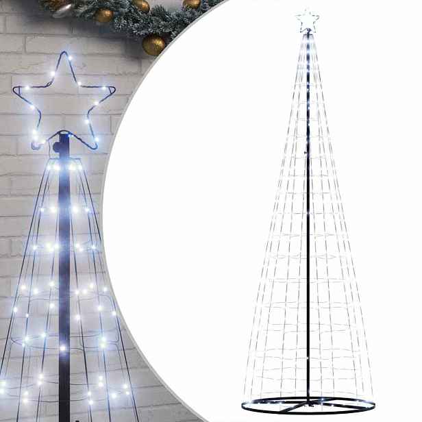 vidaXL LED vánoční stromek 550 studených bílých LED 300 cm