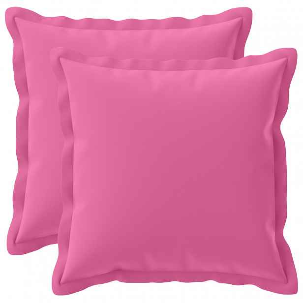 vidaXL Povlak na polštář 2 ks HOUTEN Růžová 35 x 35 cm Polyester