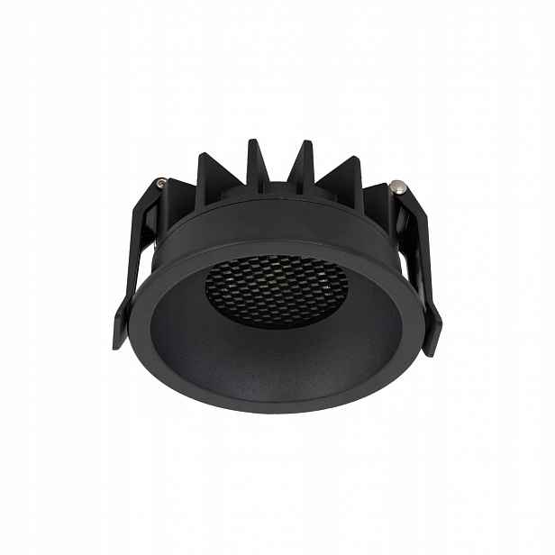 Zapuštěná lampa Kulaté Stropní Svítidlo Spot Led 12W Černá Variabilní světlo Tk Lighting
