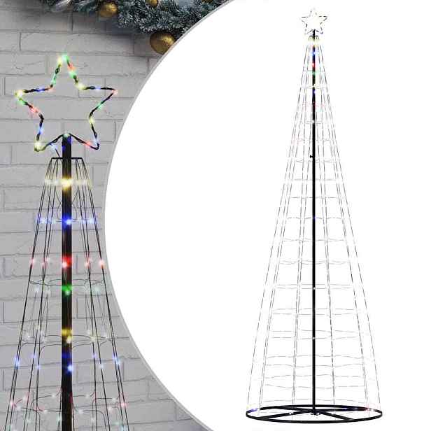 vidaXL LED vánoční stromek 550 barevných LED diod 300 cm
