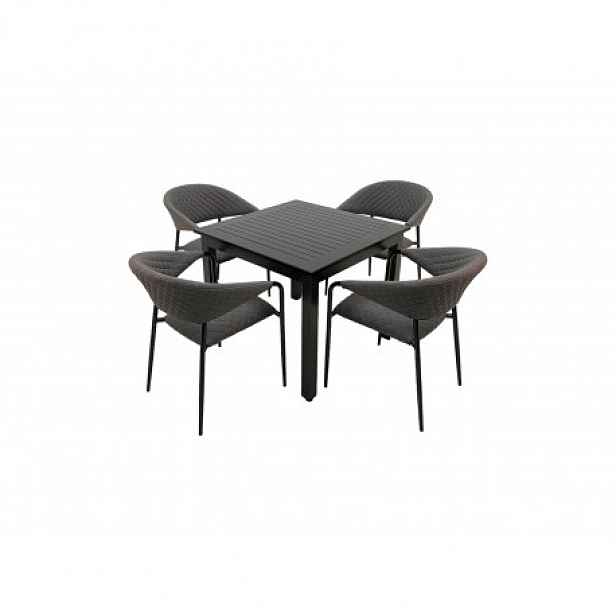 Hliníková sedací souprava 4+1 Doppler Expert 90 x 90 Melia Likatex