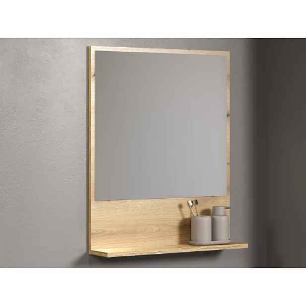 Zrcadlo s policí Pure Bliss 60 cm, dub evoke