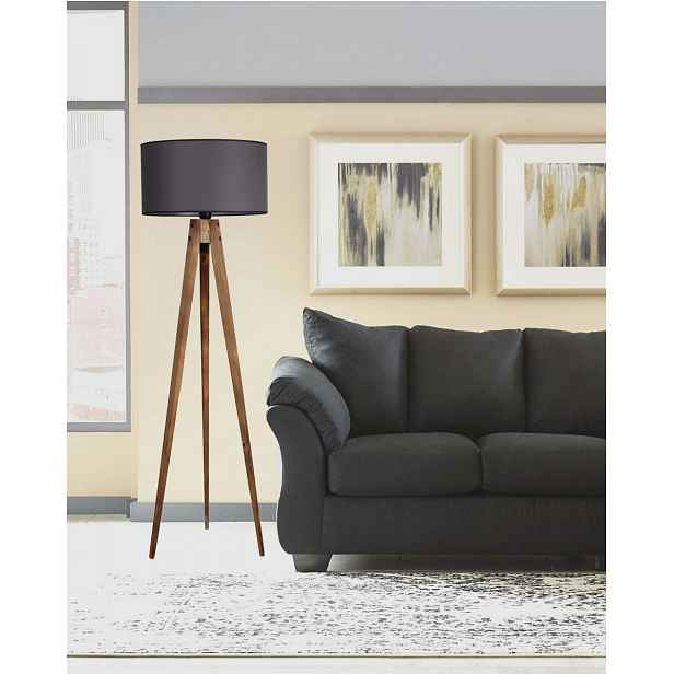 Opviq Stojací lampa Tripod Ceviz 153 cm šedá