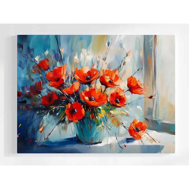 Plakát Příroda Dekorace Květiny Máky Kytice Svazek 100x75