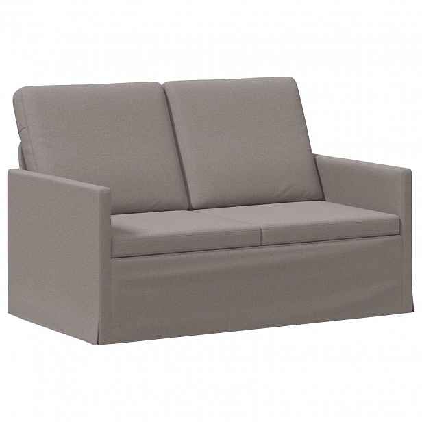 vidaXL Pohovka pro 2 osoby Taupe 130 x 81 x 82 cm Textil