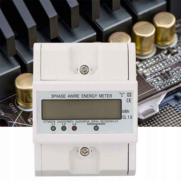 Elektroměr 3 Fázový Elektroměr 20-80A 4P