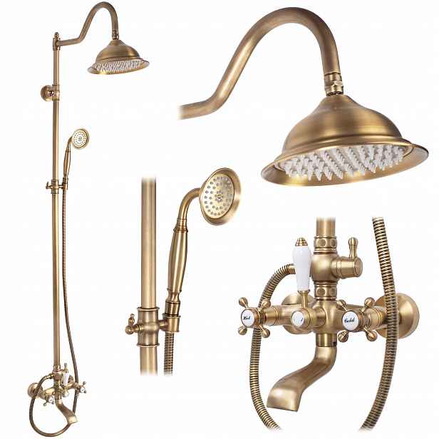 Sprchová Sada Bergamo Antický Bronz