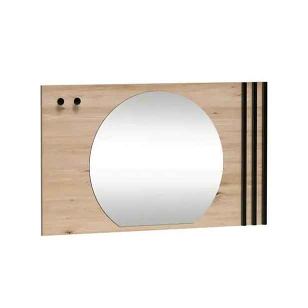 Casarredo Zrcadlo s panelem BARBUS - dub artisan/černá
