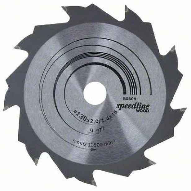 Kotouč pilový Bosch Speedline Wood 130×16×2,2 mm 9 z.