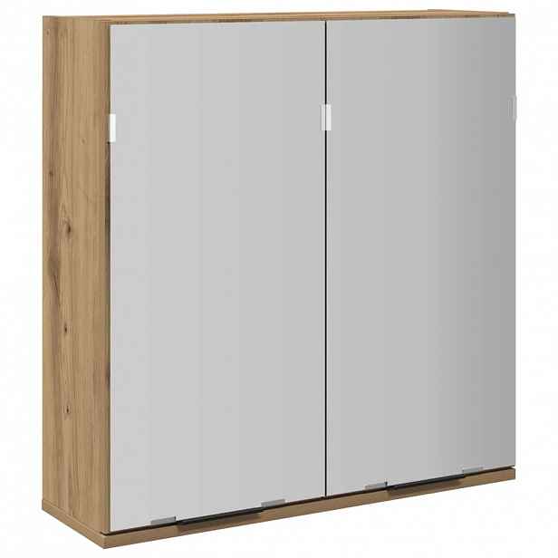 vidaXL Koupelnová zrcadlová skříňka dub artisan 64x20x66,5 cm kompozit