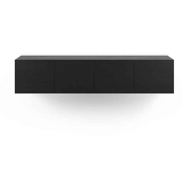 Černý TV stolek 180x38x35 cm Daroca – Marckeric