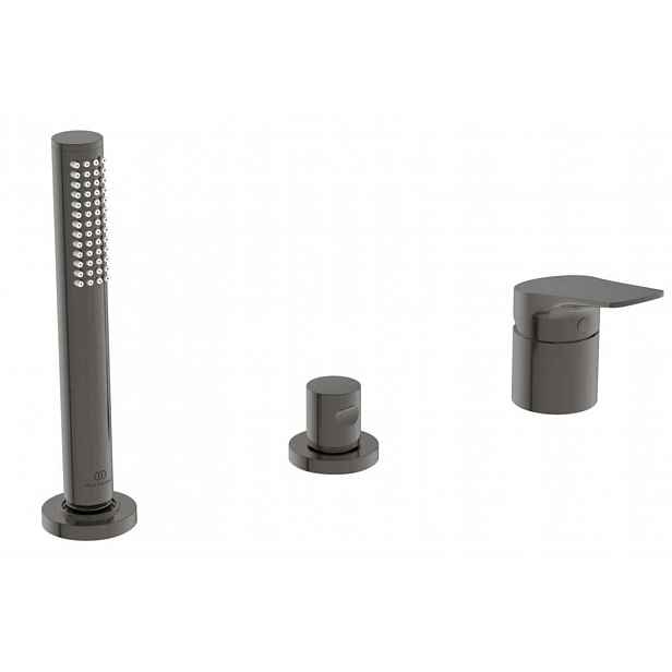 Ideal Standard La Dolce Vita - Baterie na okraj vany, 3-otvorová instalace, Magnetic Grey BD670A5
