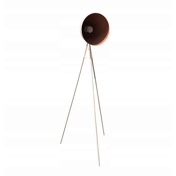Stojací retro lampa oldschool růžová 148 cm