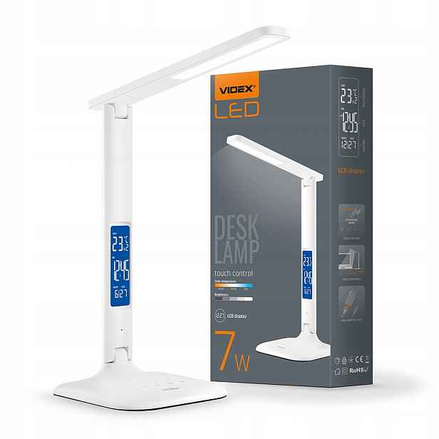 Stolní lampa Videx Rio bílá, výkon až 5 W