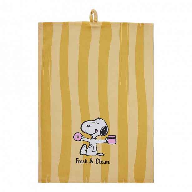 PEANUTS Utěrka "Fresh & Clean" - žlutá