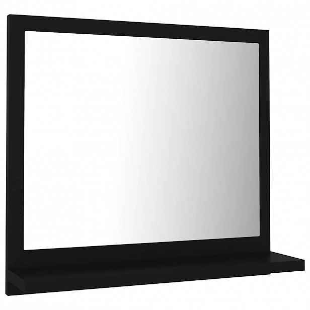 vidaXL Koupelnové zrcadlo černé 40 x 10,5 x 37 cm kompozitní dřevo