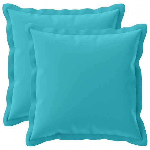 vidaXL Povlak na polštář 2 ks HOUTEN Tyrkysová 35 x 35 cm Polyester