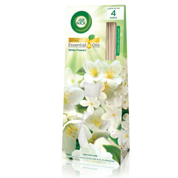 Air Wick Vonné tyčinky osvěžovač 30ml white flowers bílé květy