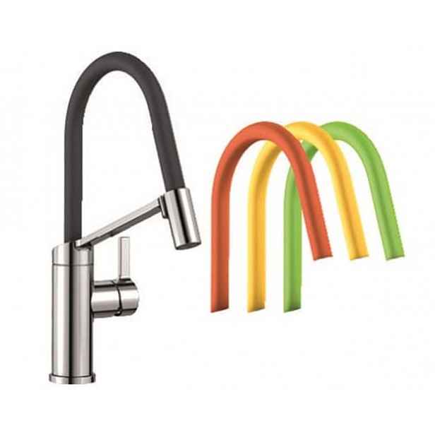 Dřezová baterie Blanco VIU-S s vytahovací sprškou chrom,lemon,kiwi,orange,lawa 524813