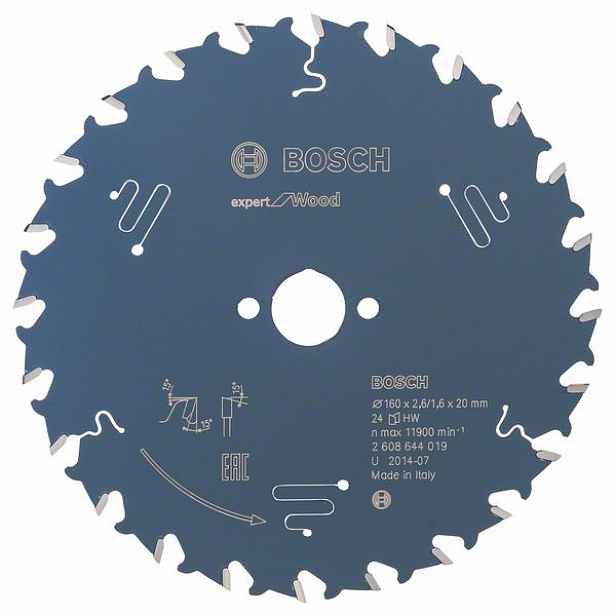 Kotouč pilový Bosch Expert for Wood 160×20×2,6 mm 24 z.