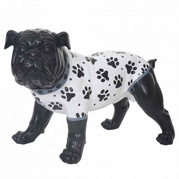 MCW DEKO FIGURKA BULLDOG Černá