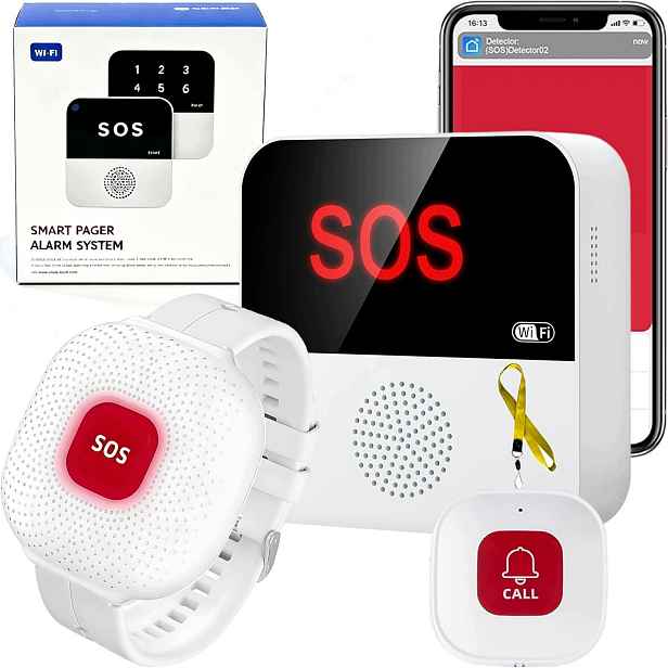 Sos WiFi Senior Alarmový náramek Tlačítko přijímač Tuya Smart Life