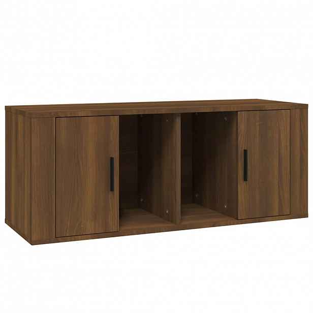 vidaXL TV skříňka hnědý dub 100 x 35 x 40 cm kompozitní dřevo