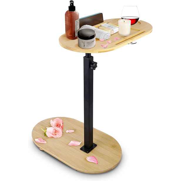 Polička do vany Nastavitelná 40*22 cm 2 Úrovně Pro Relaxaci
