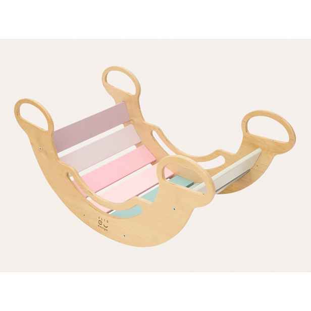 ELIS DESIGN Montessori houpačka 6in1 smile pastel