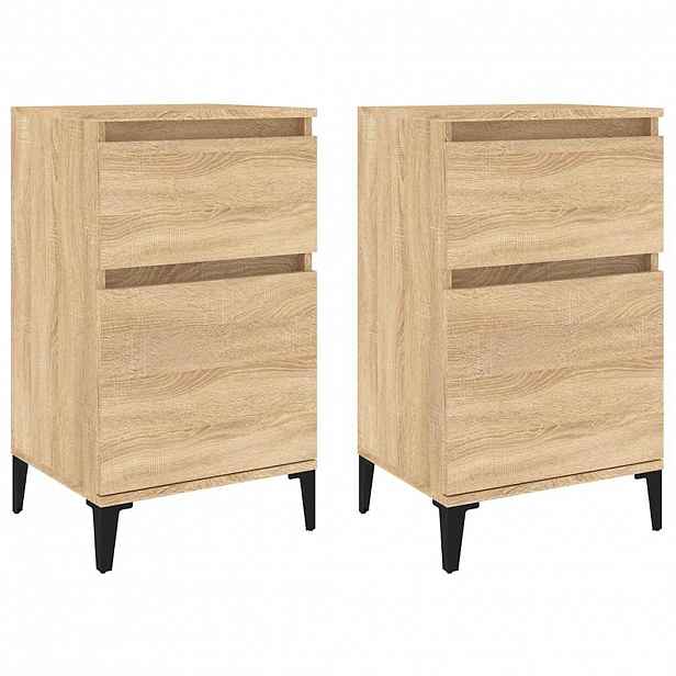 vidaXL Noční stolky 2 ks dub sonoma 40 x 35 x 70 cm