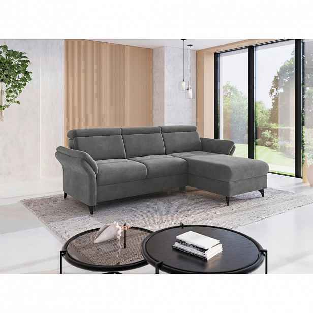Sit & More ROHOVÁ SEDAČKA, textil, šedá