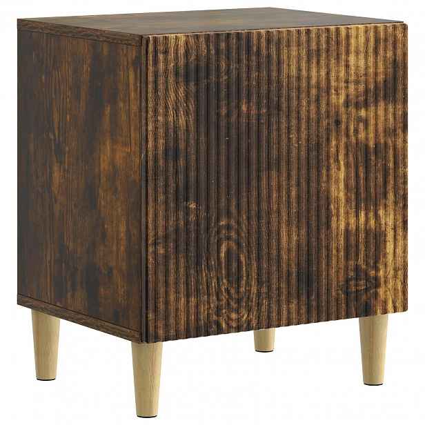 vidaXL Noční skříňka Kouřový dub 43 x 34,5 x 50 cm Kompozitní dřevo