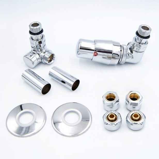 HOPA Classic-Set ventil pro ústřední vytápění chrom VENTILVISIONSETC