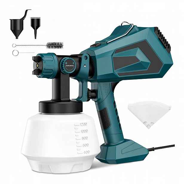 Stříkací Pistole Hvlp AK-17 1200 ML 700W Na Stěny Nábytku