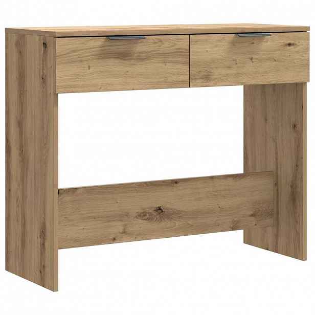 vidaXL Konzolový stolek dub artisan 90x36x75 cm kompozitní dřevo