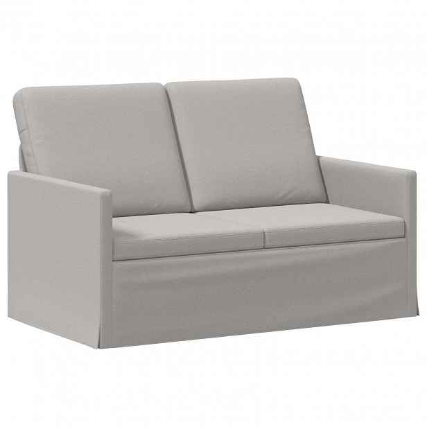 vidaXL Pohovka pro 2 osoby Oblačno šedá 130 x 81 x 82 cm Textil
