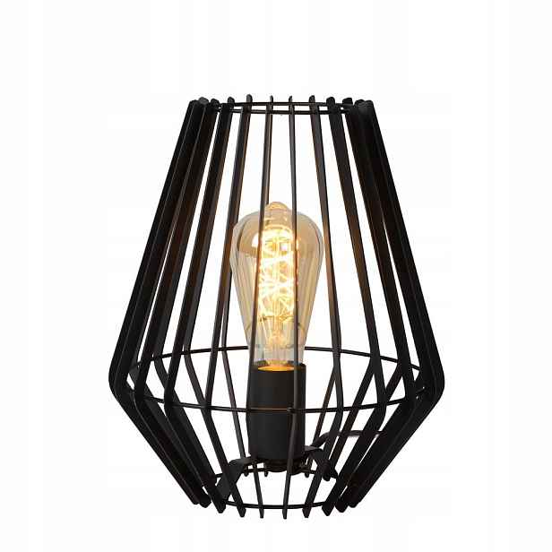 Černá stolní lampa Reda industriální do kanceláře 01/30/Lucide