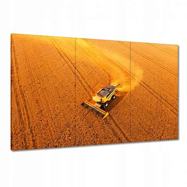 Obrazy 120x80 Pohled zhora na kombajn